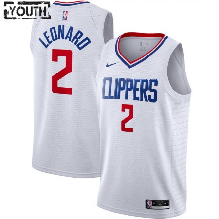 Kinder NBA LA Clippers Trikot Kawhi Leonard 2 Nike 2020-2021 Association Edition Swingman